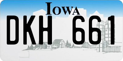 IA license plate DKH661