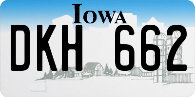 IA license plate DKH662