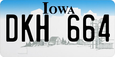 IA license plate DKH664