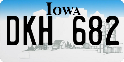 IA license plate DKH682