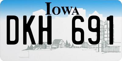 IA license plate DKH691