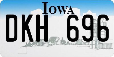 IA license plate DKH696