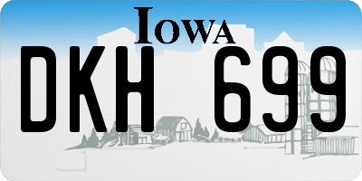 IA license plate DKH699