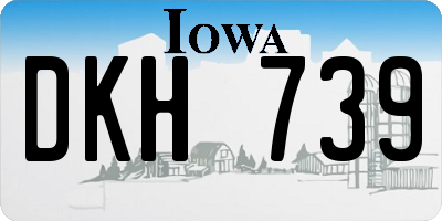IA license plate DKH739