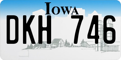 IA license plate DKH746