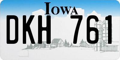 IA license plate DKH761