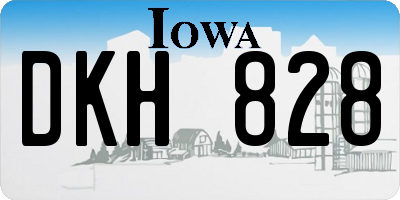 IA license plate DKH828