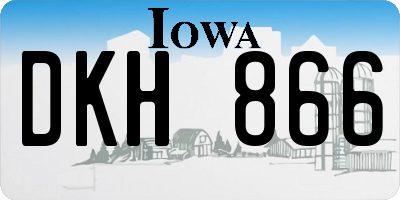 IA license plate DKH866
