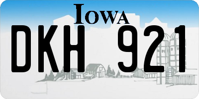 IA license plate DKH921