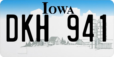 IA license plate DKH941