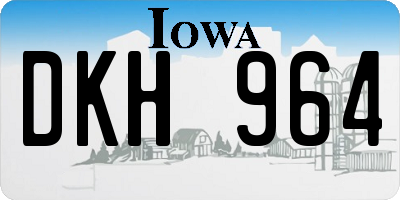 IA license plate DKH964