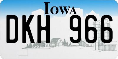 IA license plate DKH966