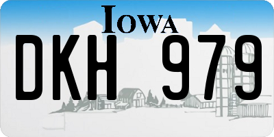 IA license plate DKH979