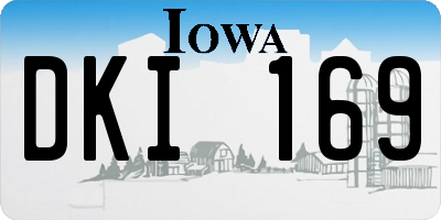 IA license plate DKI169