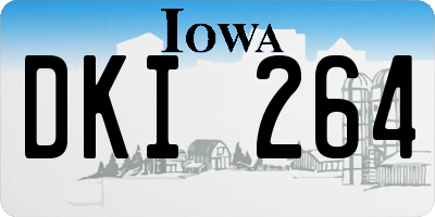 IA license plate DKI264