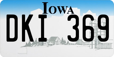 IA license plate DKI369