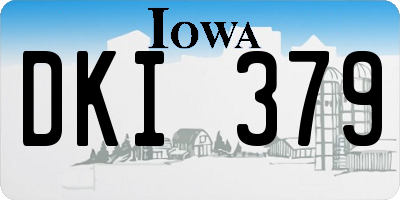 IA license plate DKI379