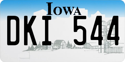 IA license plate DKI544
