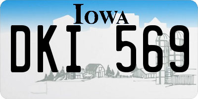 IA license plate DKI569