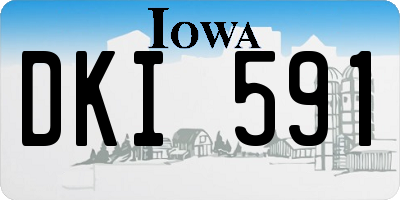 IA license plate DKI591