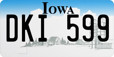 IA license plate DKI599