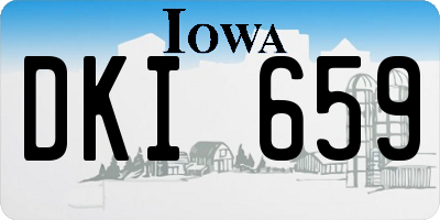 IA license plate DKI659