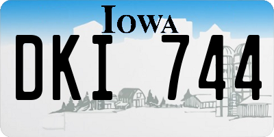 IA license plate DKI744