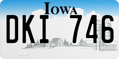 IA license plate DKI746