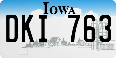 IA license plate DKI763