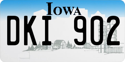IA license plate DKI902