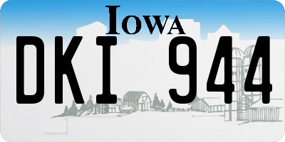 IA license plate DKI944