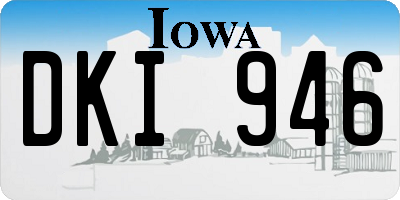 IA license plate DKI946