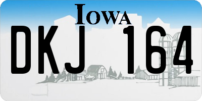 IA license plate DKJ164