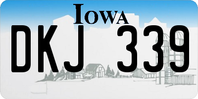 IA license plate DKJ339