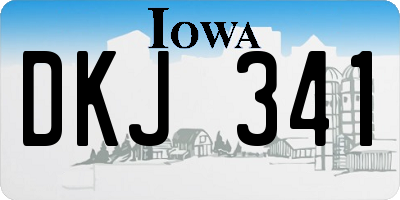 IA license plate DKJ341