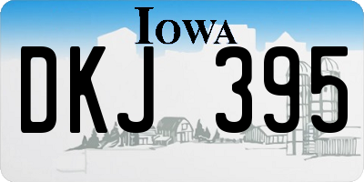 IA license plate DKJ395
