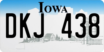 IA license plate DKJ438