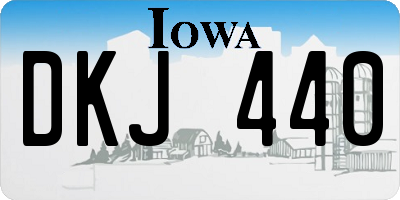 IA license plate DKJ440