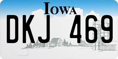 IA license plate DKJ469