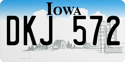 IA license plate DKJ572