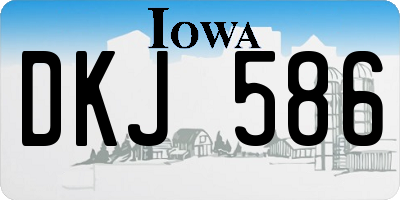 IA license plate DKJ586