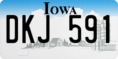 IA license plate DKJ591
