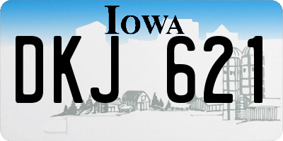 IA license plate DKJ621