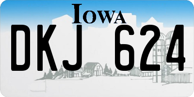 IA license plate DKJ624