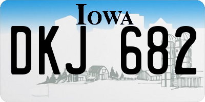 IA license plate DKJ682