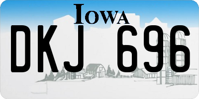 IA license plate DKJ696