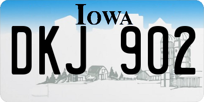 IA license plate DKJ902