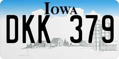IA license plate DKK379