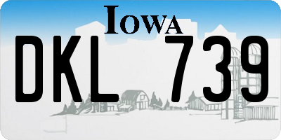 IA license plate DKL739