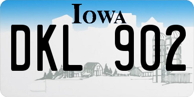 IA license plate DKL902